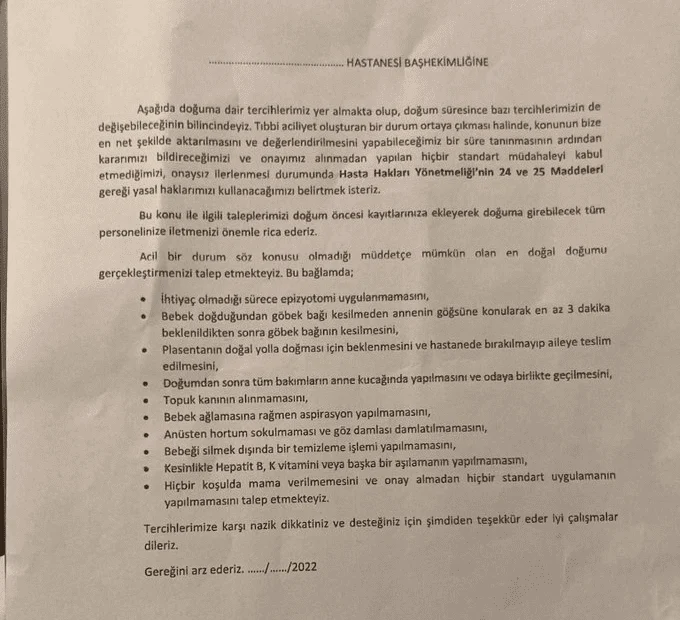 Doktora Doğum Talimatnamesi – Plasenta Yamyamlığı