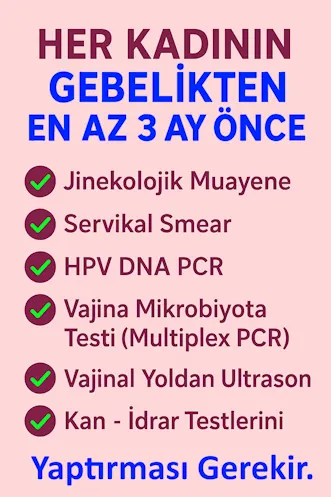 Gebelikten önce yapılması gerekenler -Muğla kadın doğum