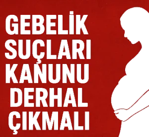 Gebelik Suçları Kanunu Derhal Çıkmalı