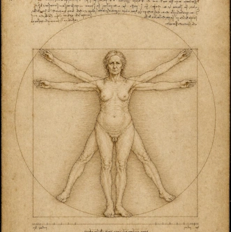 vitruvius menopoz kadını